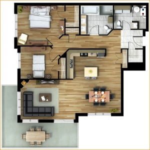 Modèle A Condominiums X15 à Mirabel projet de condos neufs