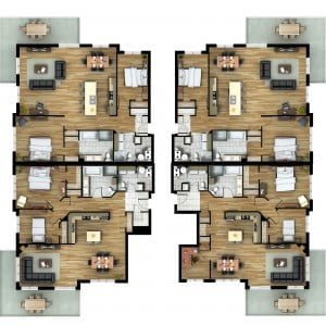 Bloc de condominiums 800